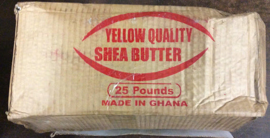 25 pound shea block - Afrikan Djeli Wholesale